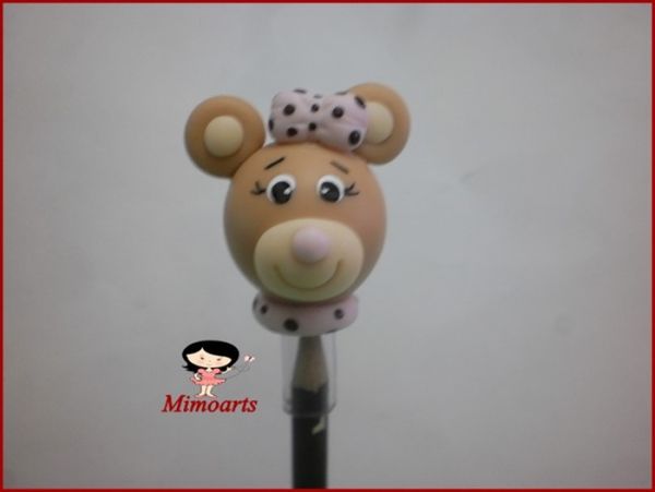 Ponteira Marrom comRosa